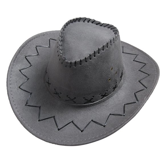 Charmgo Cowgirl Hat Clearance, Women Men Summer Western Cowboy Hat Shapeable Wide Brim Sun Hat Cowboy Hats for Women Cowboy Hat Men, Hats for Men Grey