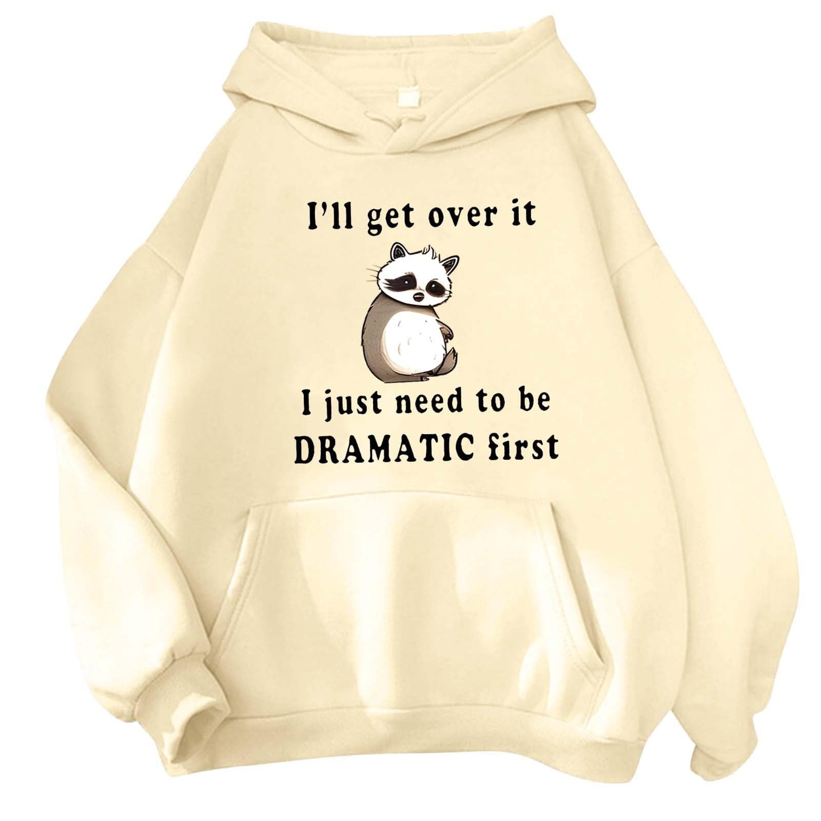 Coloranimal Cartoon Owl Hoodie - Adult Pullover Sweatshirt, Long Sleeve, Drawstring, Sizes XS To 6XL