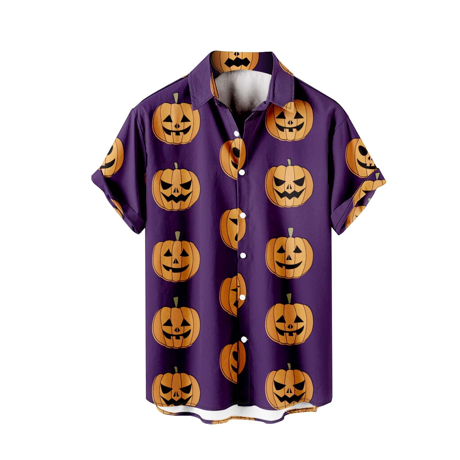 Charmgo Halloween Shirts Clearance, Fashion Casual Men's Halloween