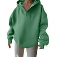 Charmgo Hoodies for Women, Womens Oversized Hoodies V Neck Long Sleeve