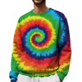 Charmgo Mens Hoodies Clearance, Men's Autumn Colorful Printed Round