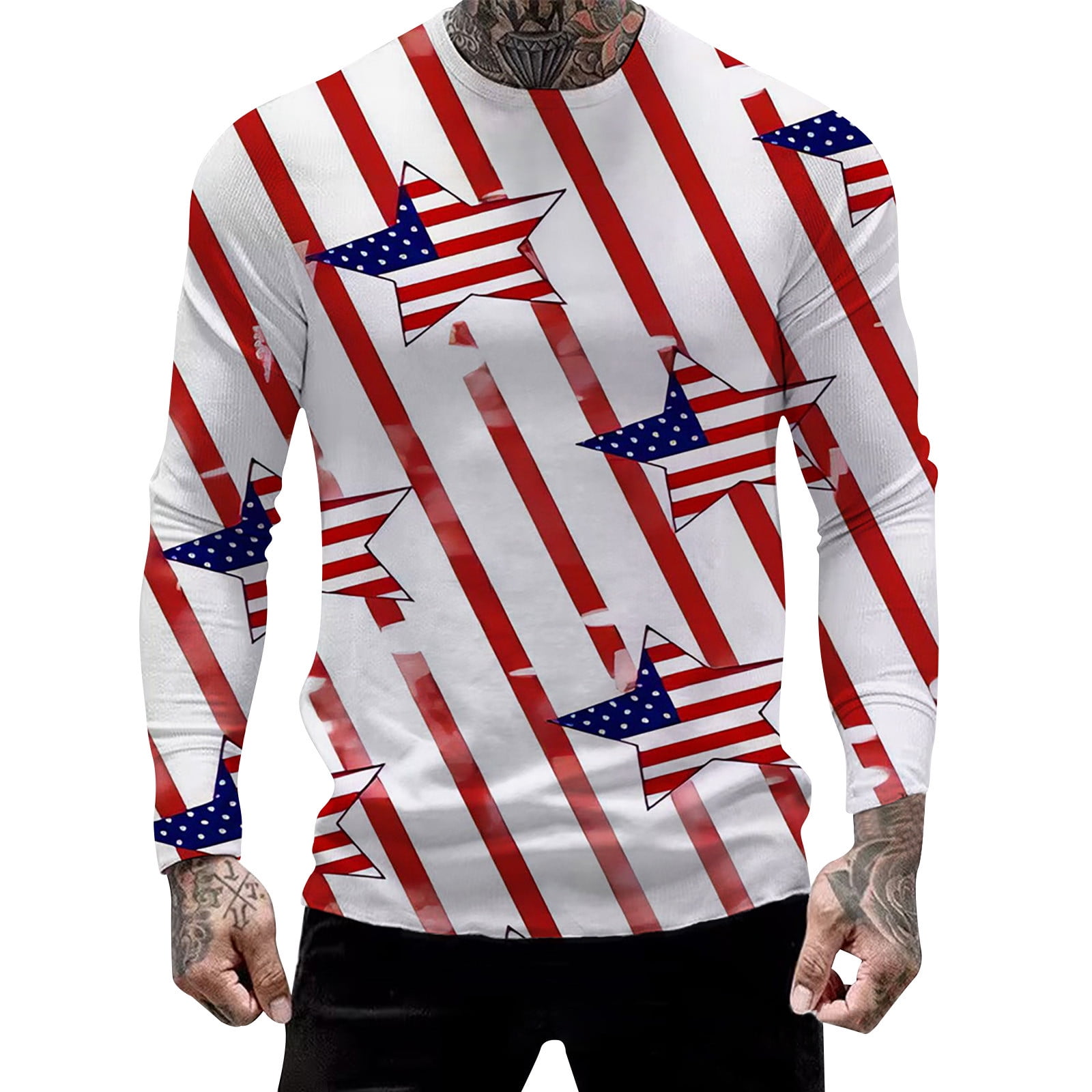 Charmgo Mens Shirts, Clearance Items, Men's Shirt 1776 Independence Day ...