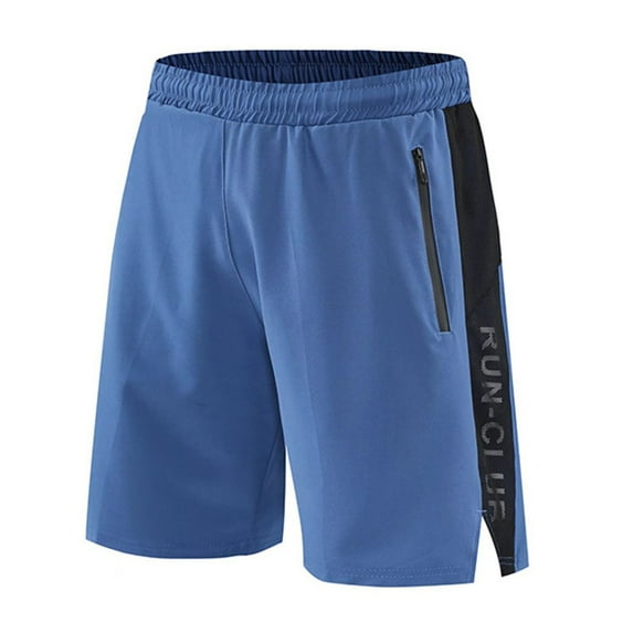 Charmgo Mens Shorts Clearance, Mens Mesh Breathable Fitness Quick Dry Tight Pants High Elastic Cycling Pants Gym Shorts Men, Running Shorts for Men Blue S