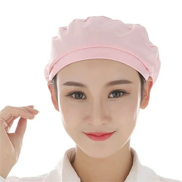 Charmgo Nurse Hat Clearance, Adjustable Hat Beanie Breathable Work Hats Kitchen Caps Cooking Cap for Women Men Adults Chef Hat Beret Hats for Women Red One Size