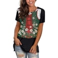 thumbnail image 1 of Charmgo Oktoberfest Shirt Women, Comfortable Shirts for Women Casual Beer Printed Shirts Round Neck Short Sleeve Graphic Tees Tunic Tops Oktoberfest Outfits Women, Green Tops for Women Trendy M, 1 of 1