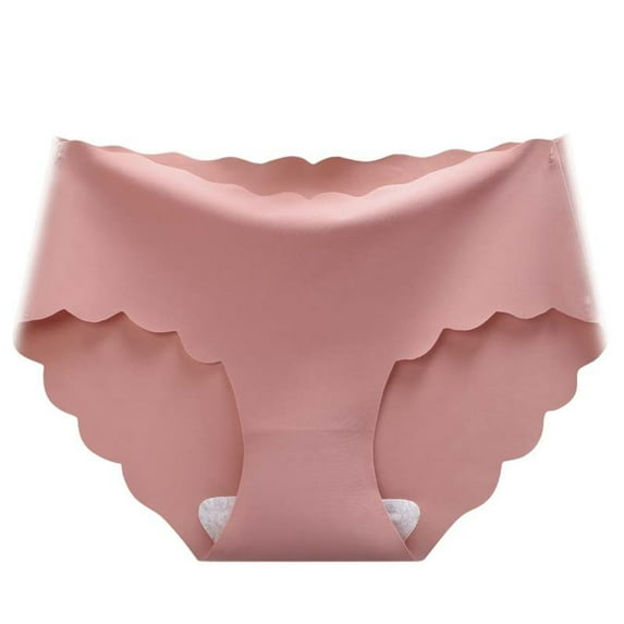 Charmgo Panties for Women Clearance, Women's Seamless Breathable Hipster Panties No Show Stretch Ice Silk Underwear Bikini Panties Underwear Briefs, Womens Underwear, G String Thongs for Women Pink