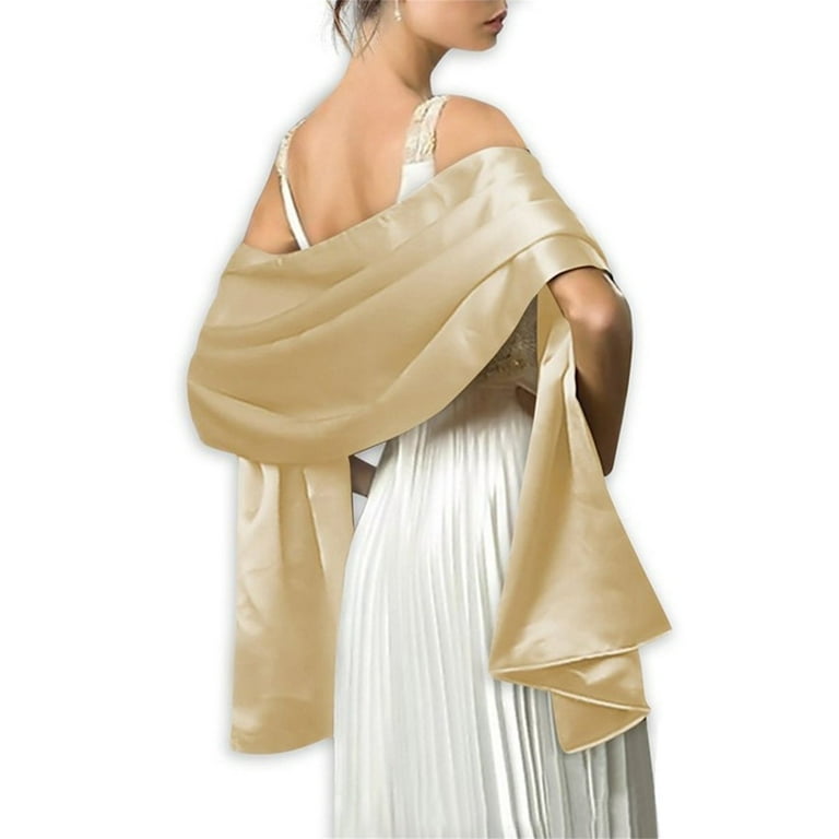 Charmgo Silk Scarf Clearance Women Shawl Wraps for Evening Dresses Bridal Party Special Occasion By Lansitina Hair Scarf for Women I One Size Walmart