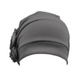thumbnail image 1 of Charmgo Skincare Headband Clearance, Cancer Head Hat Cap Ethnic Bohemian Pre Tied Braid Hair Cover Wrap Turban Headwear Hat Boho Headbands for Women, Headbands for Women Grey, 1 of 5