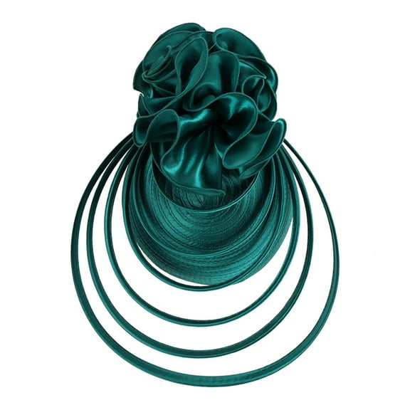 Charmgo Skincare Headband Clearance, Tea Party Fascinator Kentuckys Derbys Hat Fascinator Pillbox Hat Headband for Cocktail Boho Headbands for Women, Headbands for Women Green