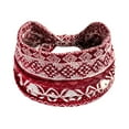 thumbnail image 1 of Charmgo Skincare Headband Clearance, Wide Elastic Headband Ladies Yoga Hijab Exercise Wicking Headband Elastic Non-Slip Headband Knotted Running Headband Boho Headbands for Women L, 1 of 3