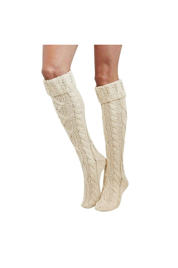 Socks for Women Clearance, Ladies Over Cotton High Stockings Knee Warm The Thigh Socks Long Girls Women Socks Thigh High Stockings, Compression Socks for Women Beige