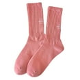 thumbnail image 1 of Charmgo Socks for Women Clearance, Women Thin Cotton Socks Soft Cotton Bootie Socks Women Above Ankle Crew Socks Thigh High Stockings, Compression Socks for Women Pink, 1 of 4