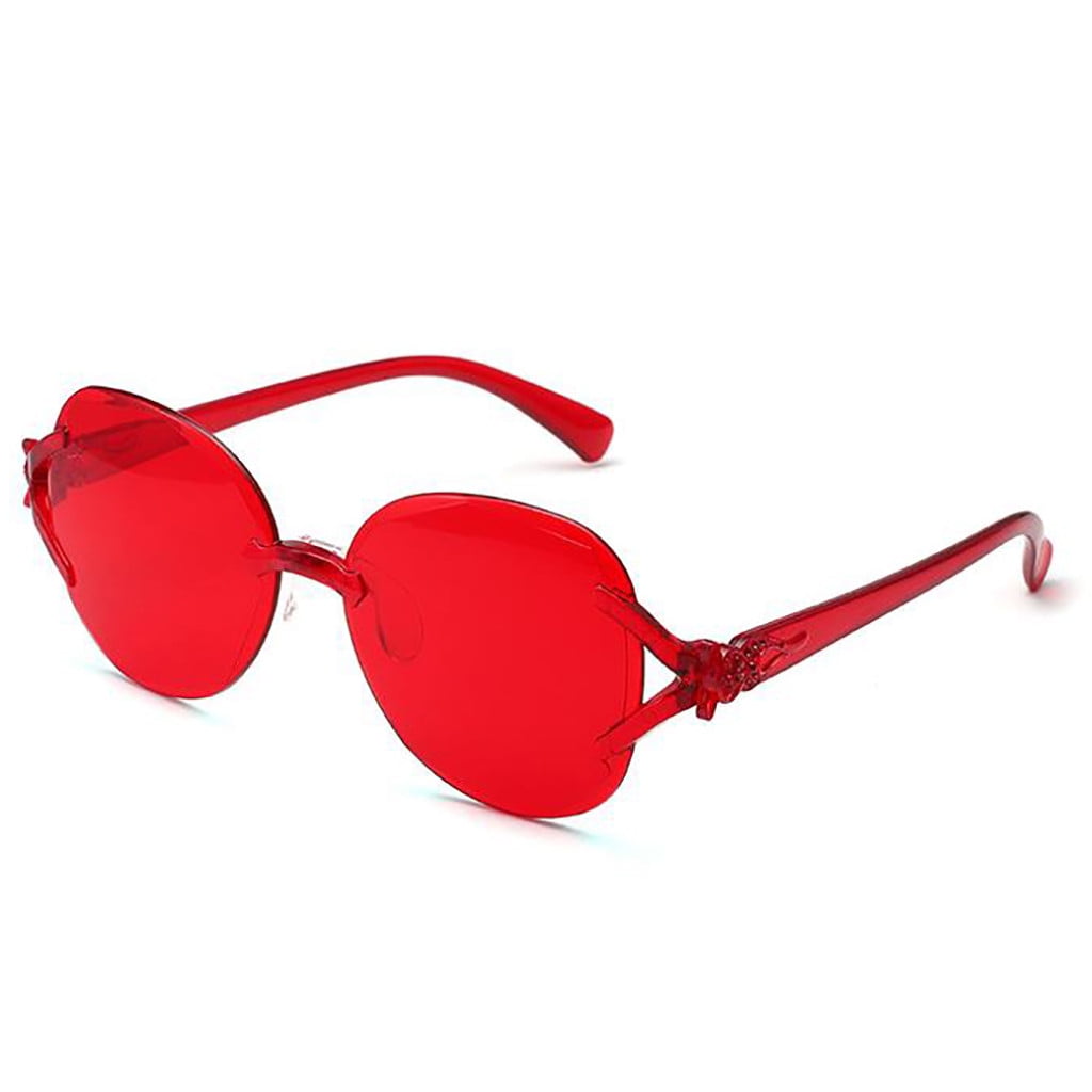Charmgo Sunglasses Womens Clearance, Frameless Multilateral Shaped ...