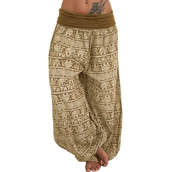 Charmgo Sweatpants Women Clearance, Ladies Loose Band Women's Printed Leg Pants Width Casual Women Pants Pants Work Pants Women Cargo Pants Women Khaki