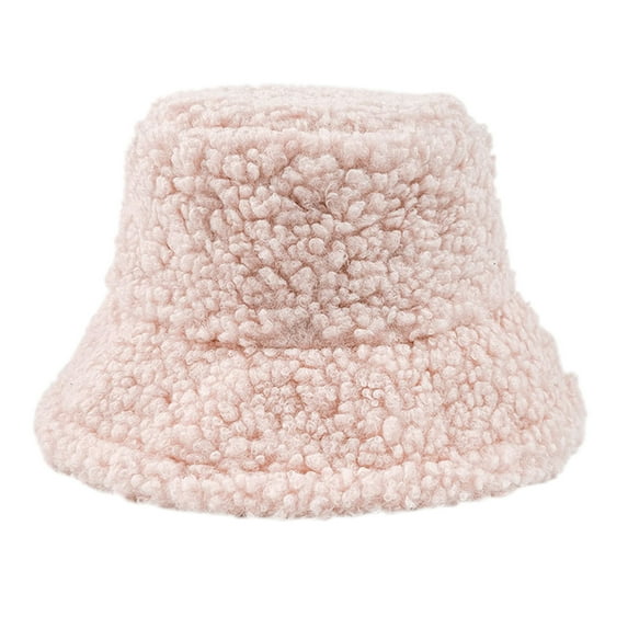 Charmgo Trucker Hat Clearance, 2022 Winter Hat for Men Women Teddy Fleece Sports Hats Warm Winter Outdoor Travel Festival Gift Fisherman Hat Bucket Hat Baseball Cap, Sun Hats for Women Pink