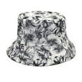 thumbnail image 1 of Charmgo Trucker Hat Clearance, Floral Print Fisherman Hat Fashion Casual Basin Hat Women Double Sided Bucket Hat Bucket Hat Baseball Cap, Sun Hats for Women Black, 1 of 3