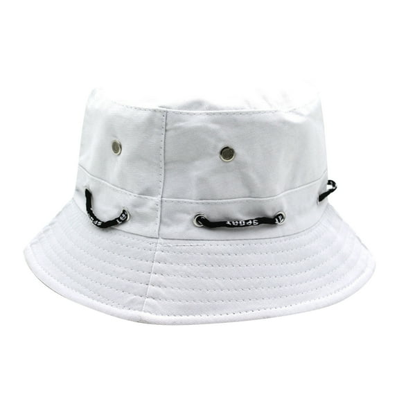 Charmgo Trucker Hat Clearance, Mens and Womens Summer Fashion Casual Sun Protection Shade Go Out To Play Fisherman Hat Basin Hat Bucket Hat Baseball Cap, Sun Hats for Women White