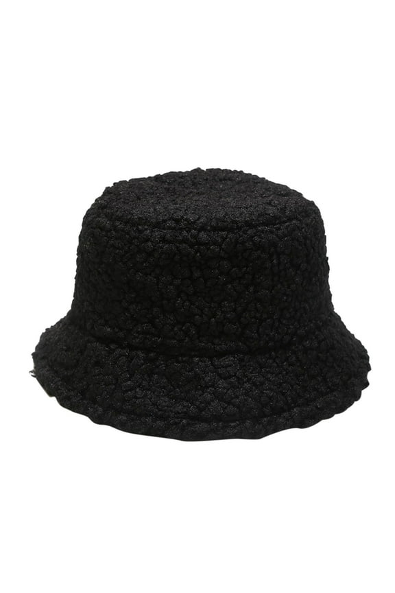 Trucker Hat Clearance, Winter Faux Fluffy Cow Print Bucket Hats Women Outdoor Warm Sun Hat Soft Velvet Fisherman Cap Lady Panama Female Bucket Hat Baseball Cap, Sun Hats for Women Black