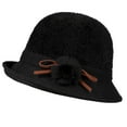 thumbnail image 1 of Charmgo Trucker Hat Clearance, Women's Autumn and Winter Dome Casual Fisherman Pot Hat Small Bowler Hat Bucket Hat Baseball Cap, Sun Hats for Women Black, 1 of 3
