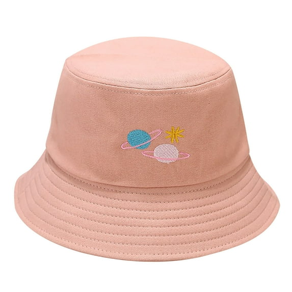 Charmgo Trucker Hat Clearance, Women's Fashion Print Sunshade Fisherman's Hat Basin Hat Outdoor Bucket Hat Bucket Hat Baseball Cap, Sun Hats for Women Pink