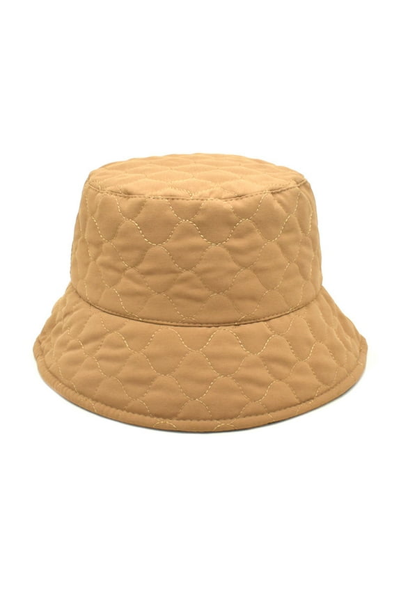 Trucker Hat Clearance, Womens Solid Color Lingge Fall Winter Warm Thermal Windproof Bucket Fisherman Hat for Women for Girls Bucket Hat Baseball Cap, Sun Hats for Women Khaki