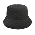 thumbnail image 1 of Charmgo Trucker Hat Clearance, Womens Solid Color Lingge Fall Winter Warm Thermal Windproof Bucket Fisherman Hat for Women for Girls Bucket Hat Baseball Cap, Sun Hats for Women Black, 1 of 4
