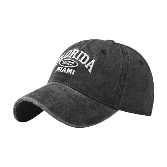 Charmgo Visor Hats Clearance, Alphabet Embroidery Solid Color Visor Hats Trend Outdoor Print Breathable Mesh Hat Baseball Cap Women Sun Hats for Women Black One Size