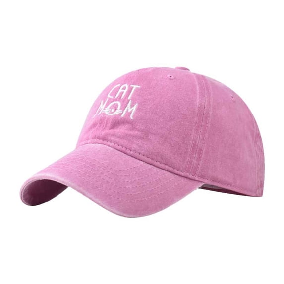 Charmgo Visor Hats Clearance, Alphabet Embroidery Solid Color Visor Hats Trend Outdoor Print Breathable Mesh Hat Baseball Cap Women Sun Hats for Women Pink One Size