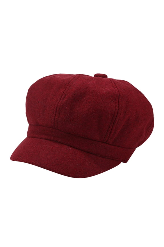 Visor Hats Clearance, Vintage Women Winter Solid Hat Beret Cap Korean Painter Newsboy Berets Baseball Cap Women Sun Hats for Women Red One Size