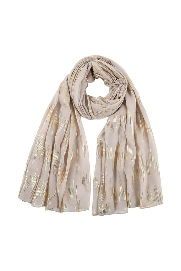 Women Scarf Clearance, Womens Fashion Scarves Shawl Soft Lightweight Scarf Retro Flower Print Neck Shawl Wraps, Hair Scarf for Women Beige One Size