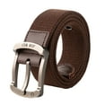 thumbnail image 1 of Charmgo Womens Belt Clearance, Mens Unisex Military Canvas Quick Release Buckle Outer Belt Men's Outdoor Training Belt Running Belt, Belts for Women Coffee XL, 1 of 3