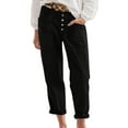 thumbnail image 1 of Charmgo Womens Capris for Summer, Women's Spring/Summer Breasted Cotton Linen Loose Casual Pants Linen Pants for Women Trendy, Capri Pants for Women Black, 1 of 9