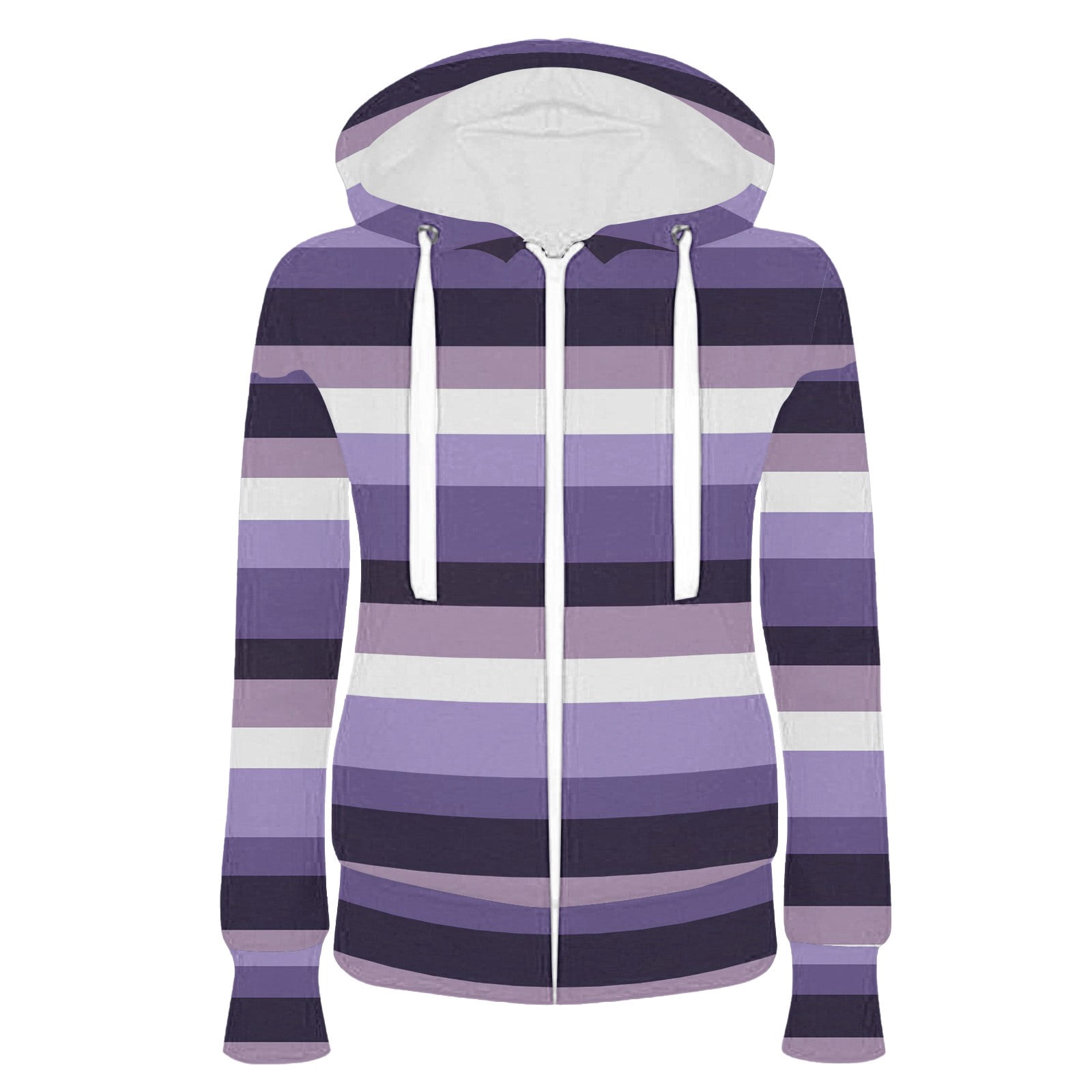 Women's Soccer Mom Hoodie - Long Sleeve Graphic Sweatshirt With Striped Sleeves And Pocket
