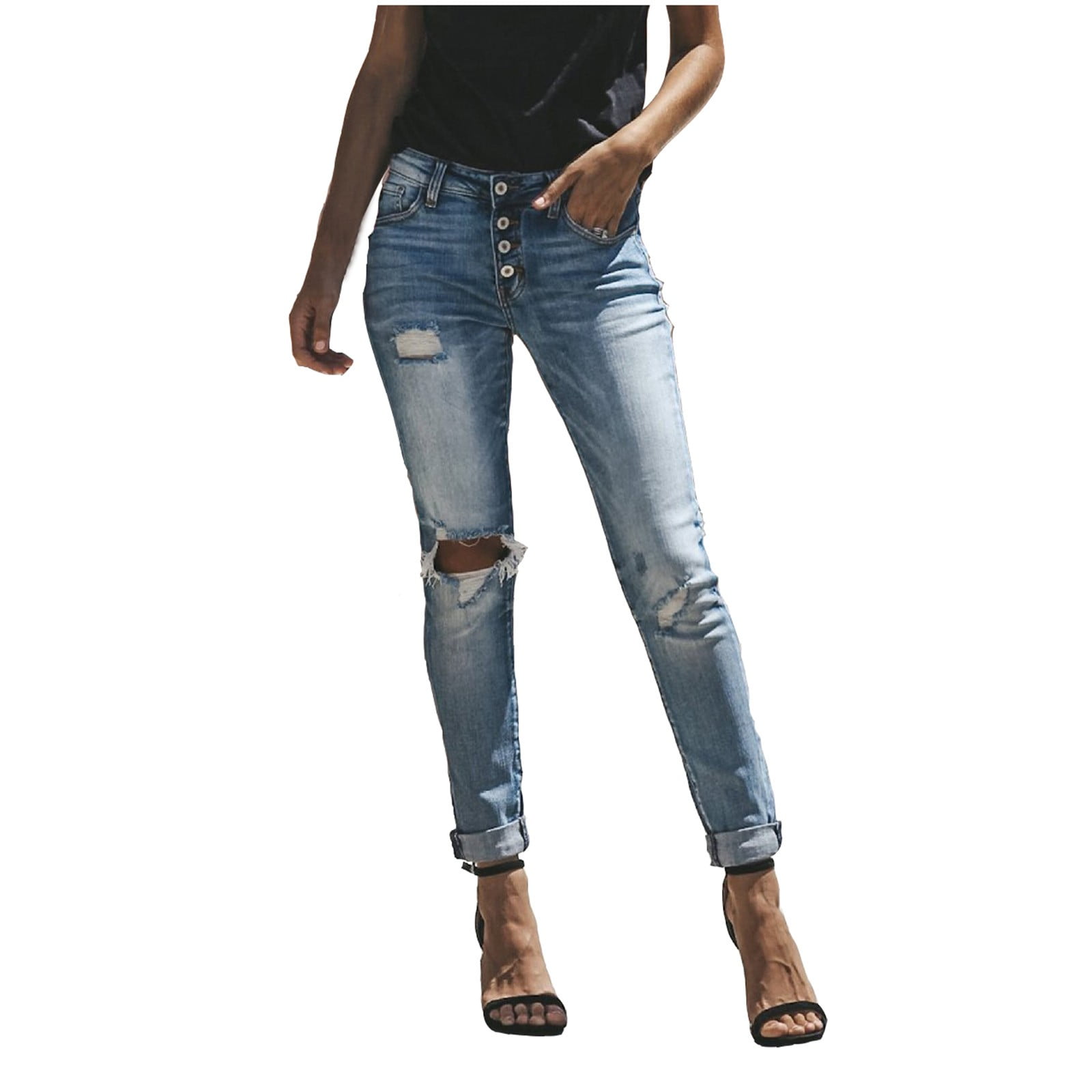 Charmgo Womens Jeans Clearance, Women's Jeans High Waist Skinny Slim