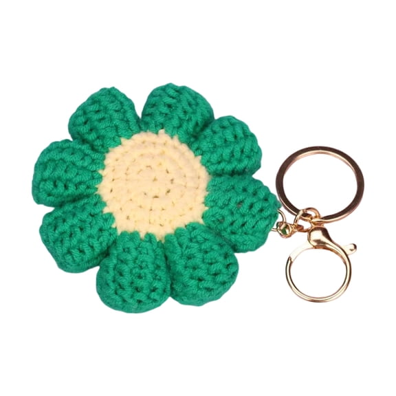 Charmi Crochet Floral Keyring Elegant Handcrafted Detail Key Rings Fashionable Ornaments for Daily Essential