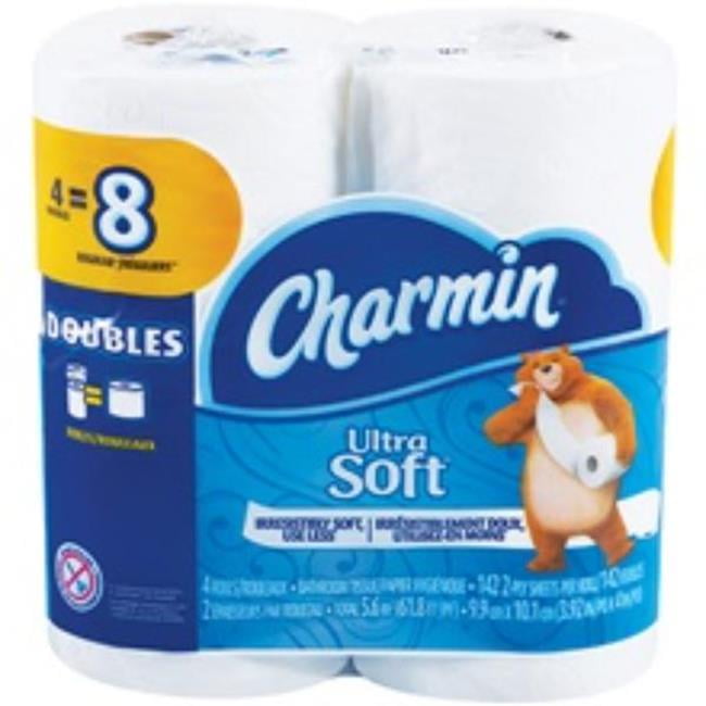 Charmin 2-Ply Toilet Paper 3 9/10 x 4 Sheet (142 Sheet/Roll(48 Roll/Case)