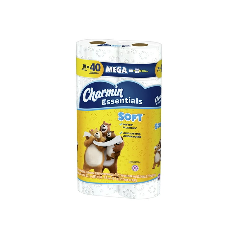 Essentials Soft Bathroom Tissue, Septic Safe, 2-Ply, White, 352 Sheets/Roll, 30 Rolls/Carton Essentials Soft Bathroom Tissue, Septic Safe, 2-Ply, White, 352 Sheets/Roll, 30 Rolls/Carton