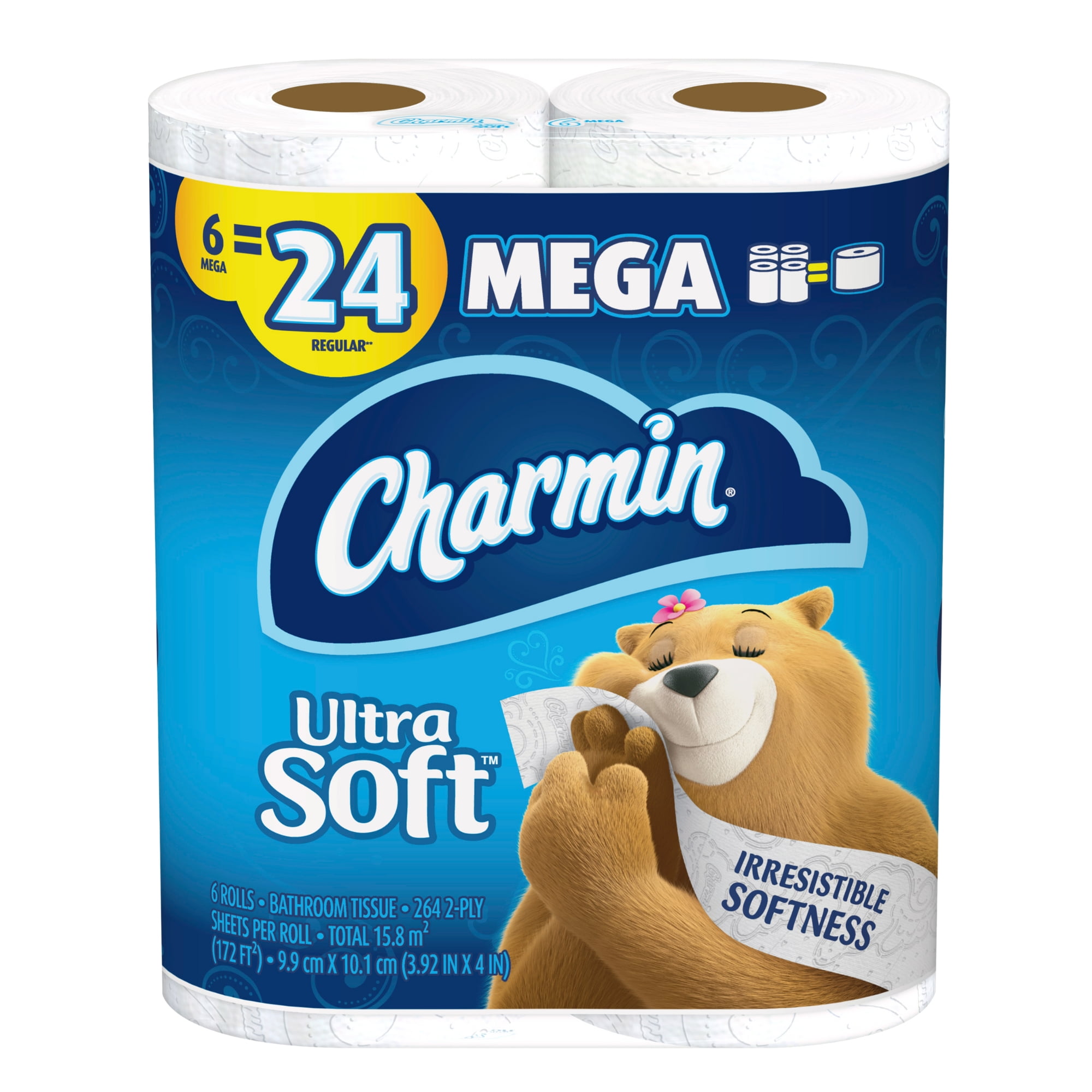 Charmin Essentials Soft Toilet Paper, 2 Ply Tissue Roll Ultra Soft