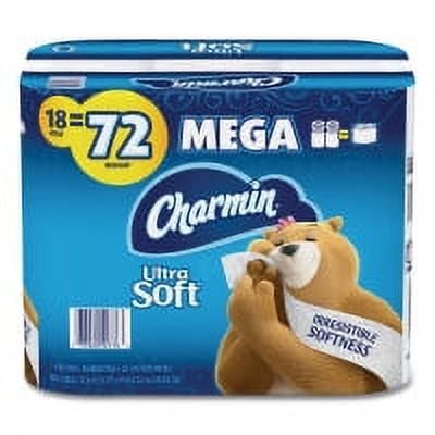 Charmin Essentials Strong Bathroom Tissue, Septic Safe, 1-Ply, White, 451/Roll, 9 Rolls/Pack, 4 Packs/Carton