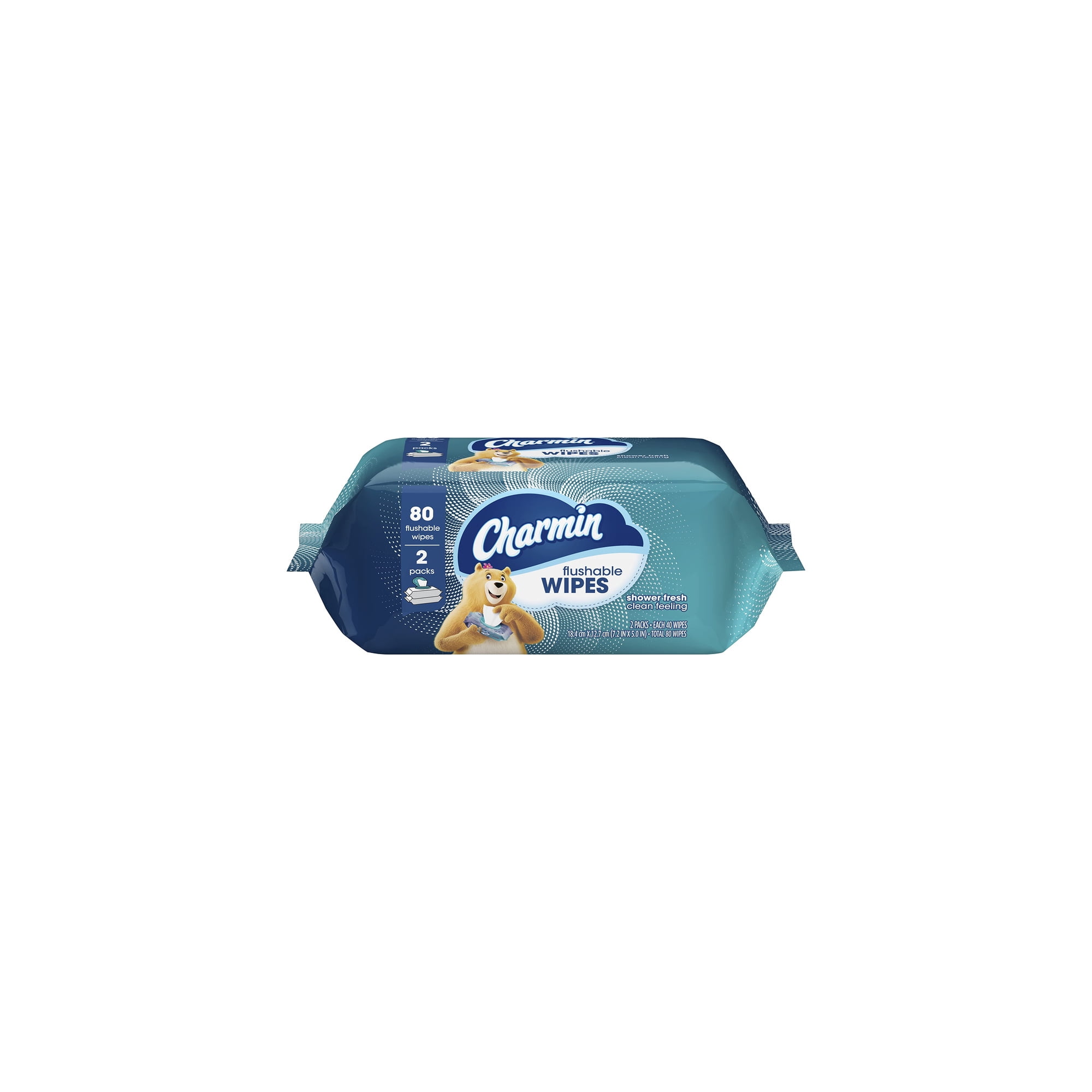 Charmin Flushable Wipes, (Pack of 4)