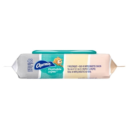 Charmin Freshmates Flushable Wet Wipes with Refillable Tub