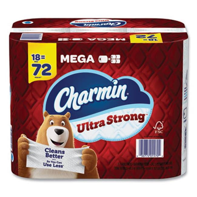 Charmin PGC08823 1-18MR White Ultra Strong Bathroom Tissue, 242 Count, Pack of 18 - Walmart.com