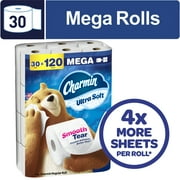 Charmin Toilet Paper Ultra Soft, 30 Mega Rolls