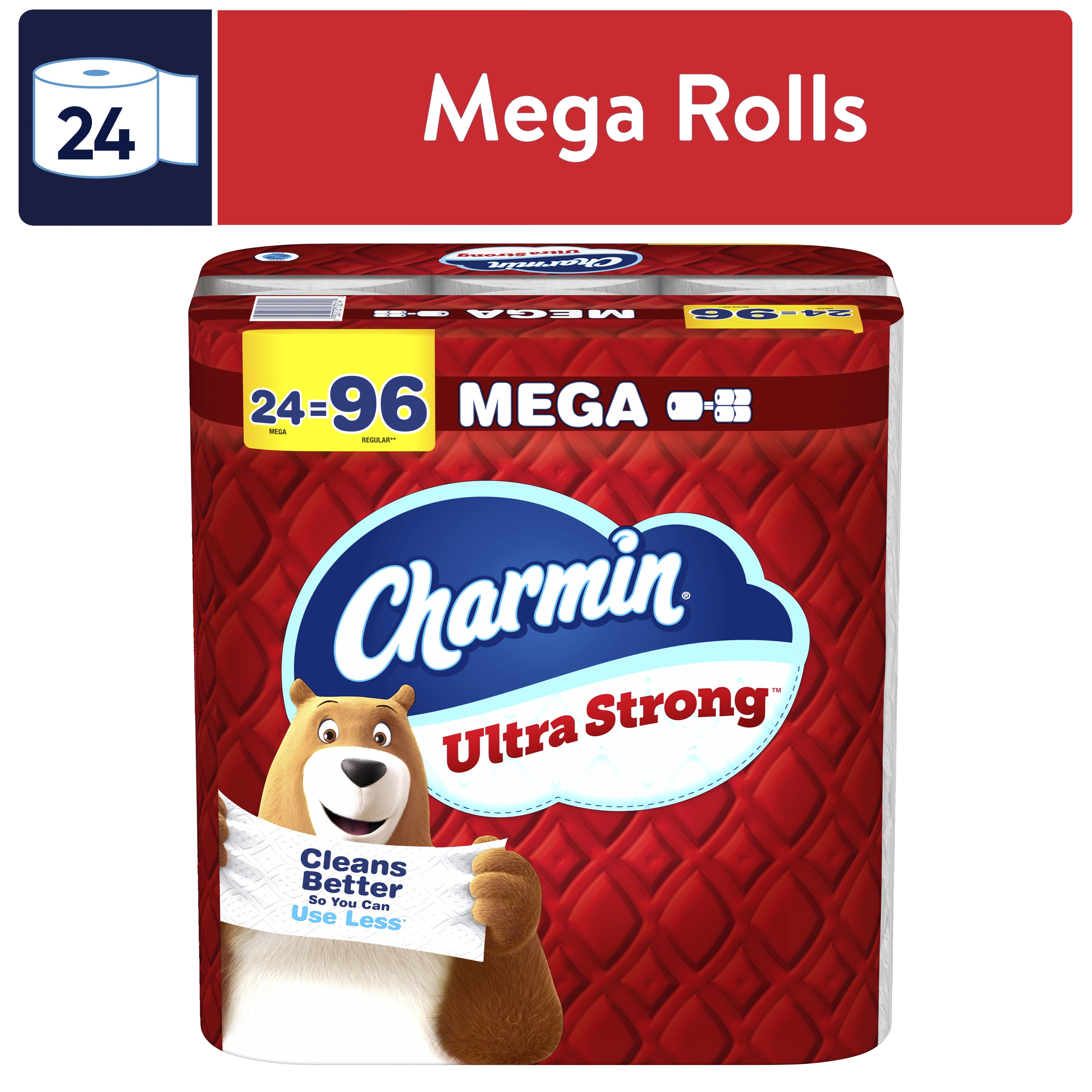 Charmin Toilet Paper Ultra Strong, 24 Mega Rolls