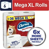 Charmin Ultra Strong Toilet Paper 6 Mega XL Rolls, 330 Sheets Per Roll