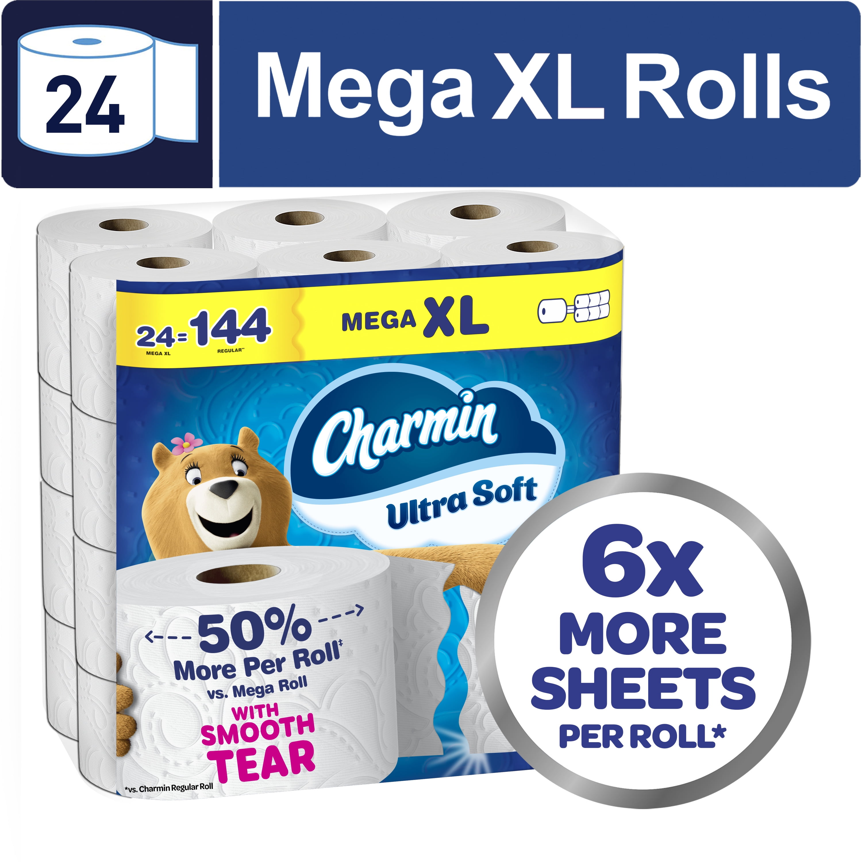 Charmin Ultra Soft 2-Ply Toilet Tissue – Unscented Mega Rolls