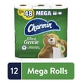 thumbnail image 1 of Charmin Ultra Gentle Toilet Paper, 12 Mega Rolls, 286 Sheets per Roll, 1 of 14
