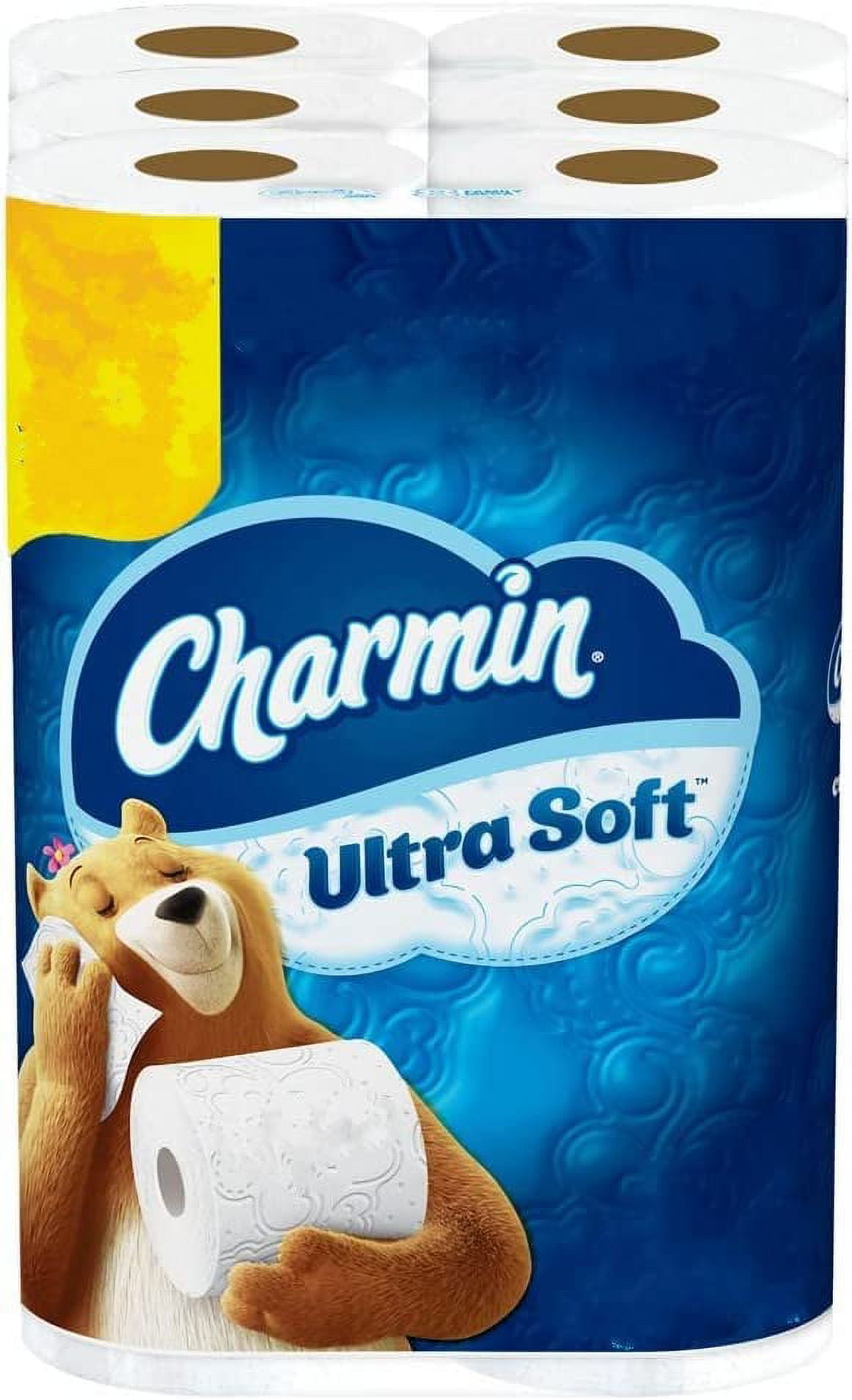 Charmin Ultra Soft Cushiony Touch Toilet Paper, 18 Family Mega Rolls ...