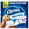 thumbnail image 1 of Charmin Ultra-Soft Smooth Tear Toilet Paper Rolls (12 Mega Plus Rolls), 1 of 5