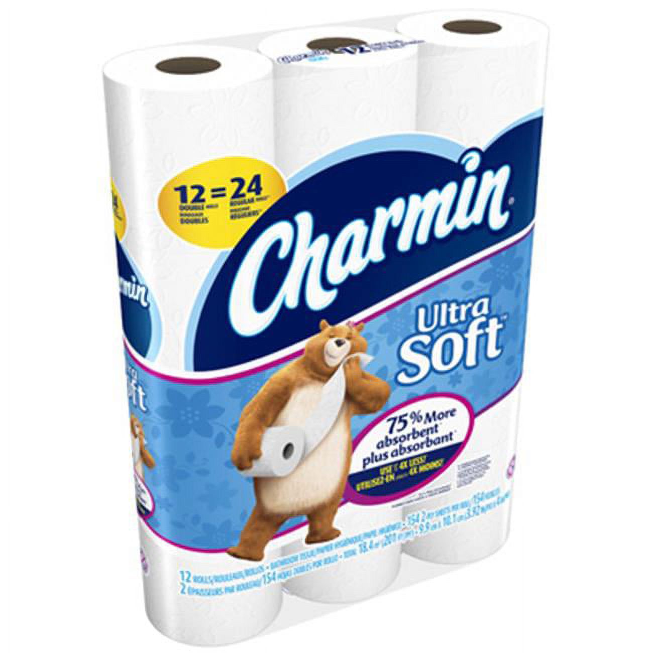 Charmin Ultra Soft Toilet Paper, 12 Double Rolls - image 1 of 4